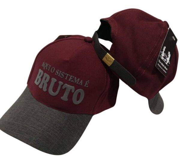 Boné Aqui-o-sistema-e-bruto.