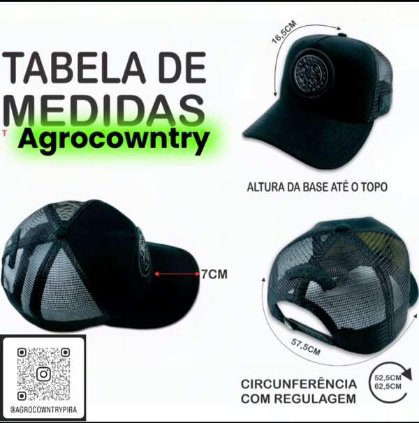 Boné Cavalgada Comitiva do Patrão Preto | Agrocowntry - Imagem 4