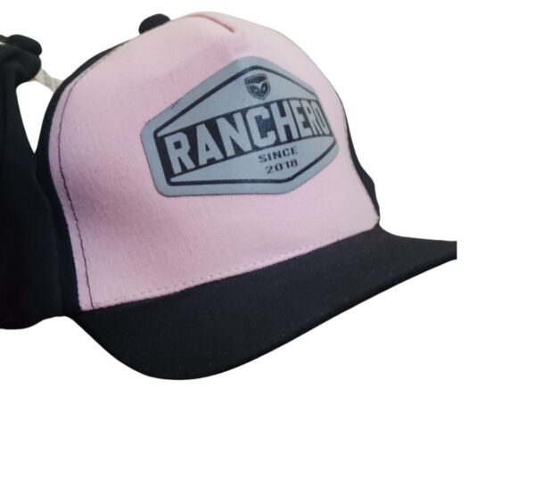 Boné Agrocowntry: Rancheiro-Rosa-aba-preta1