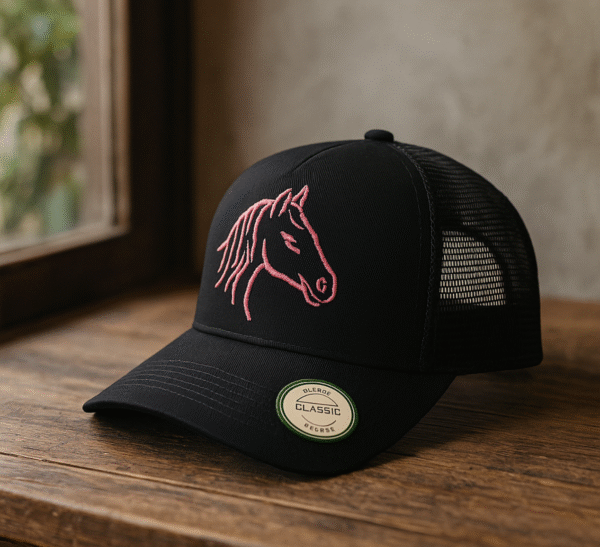 Boné Cavalgada Rosa Preto
