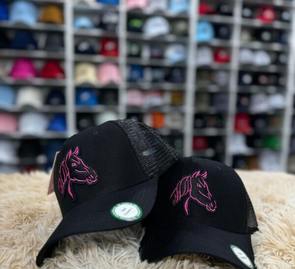 Boné prime Cavalo, logo rosa , preto Prime.