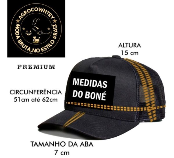 Boné : Medidas-Premium.