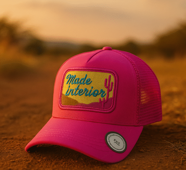 boné trucker Made in Interior Rosa.