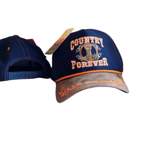 Boné Premium : Cowboy-forever-azul-escuro.