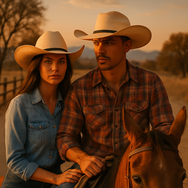 Chapéu de Palha Cowboy Pressão Rural - Autêntico Estilo Americano