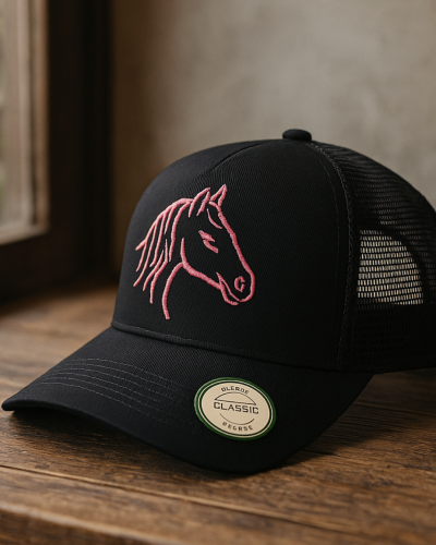 Boné Cavalgada Rosa Preto