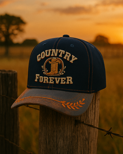 Boné Country Forever Azul Marinho _ Agrocowntry Premium