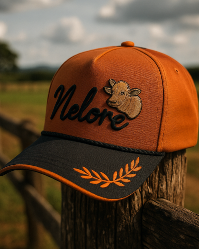 Nelore marrom no campo